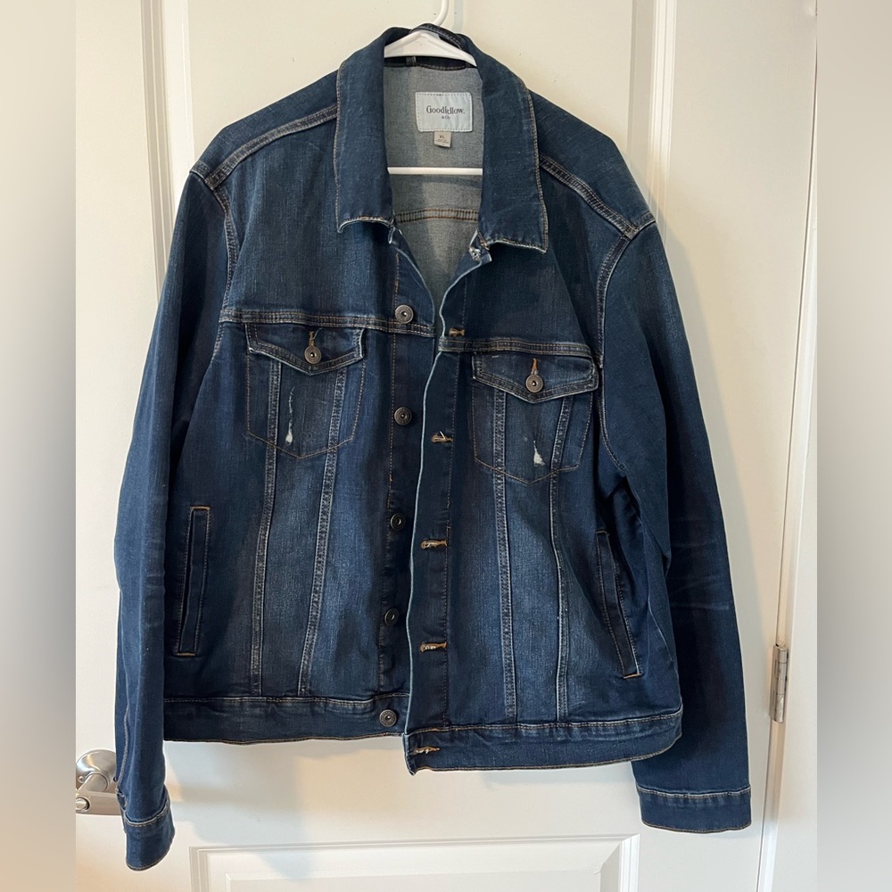 Goodfellow Denim Jean Jacket Cotten Blend